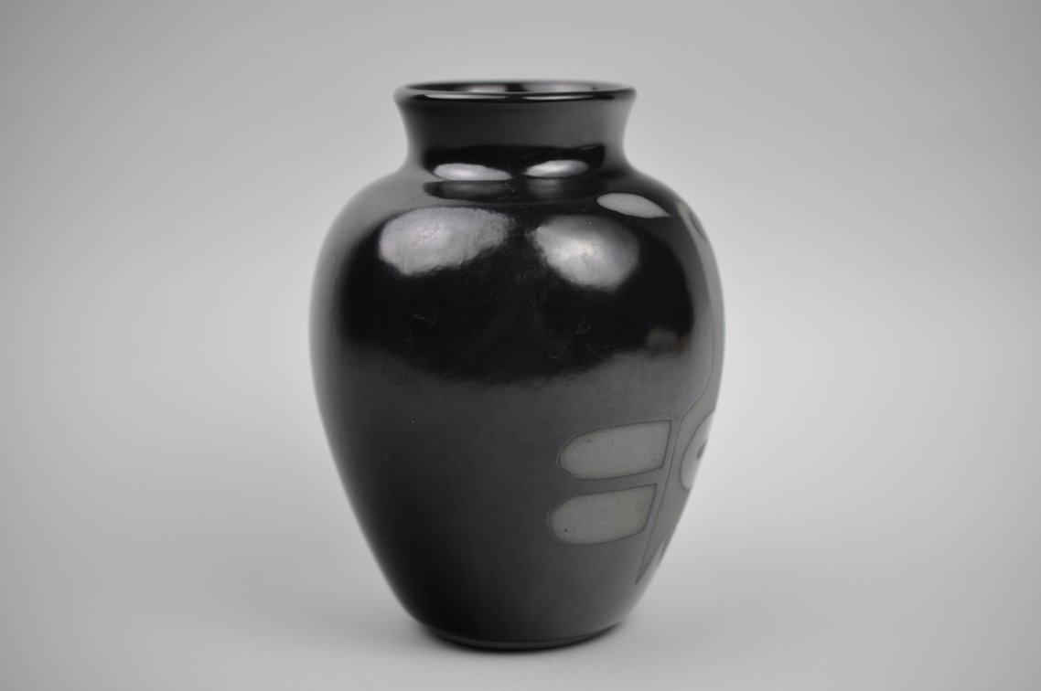 Marc Bellaire Black Quail Vase
