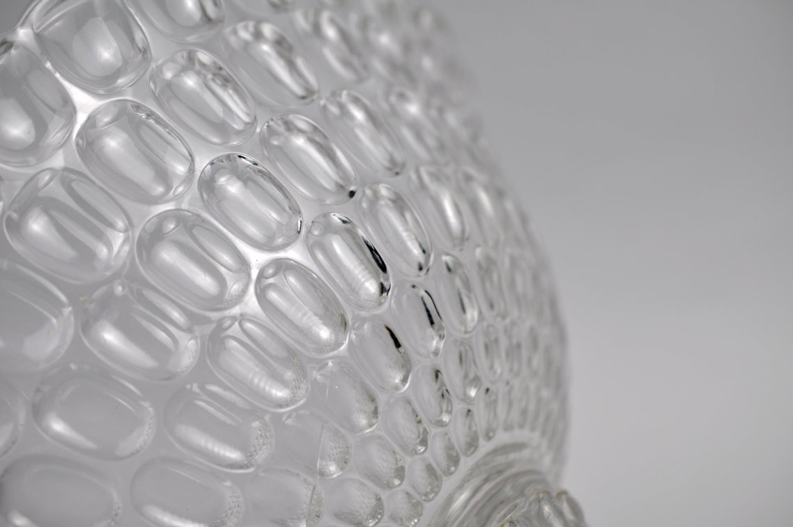 Thumbprint Glass Compote Bowl, photo 9 of 11