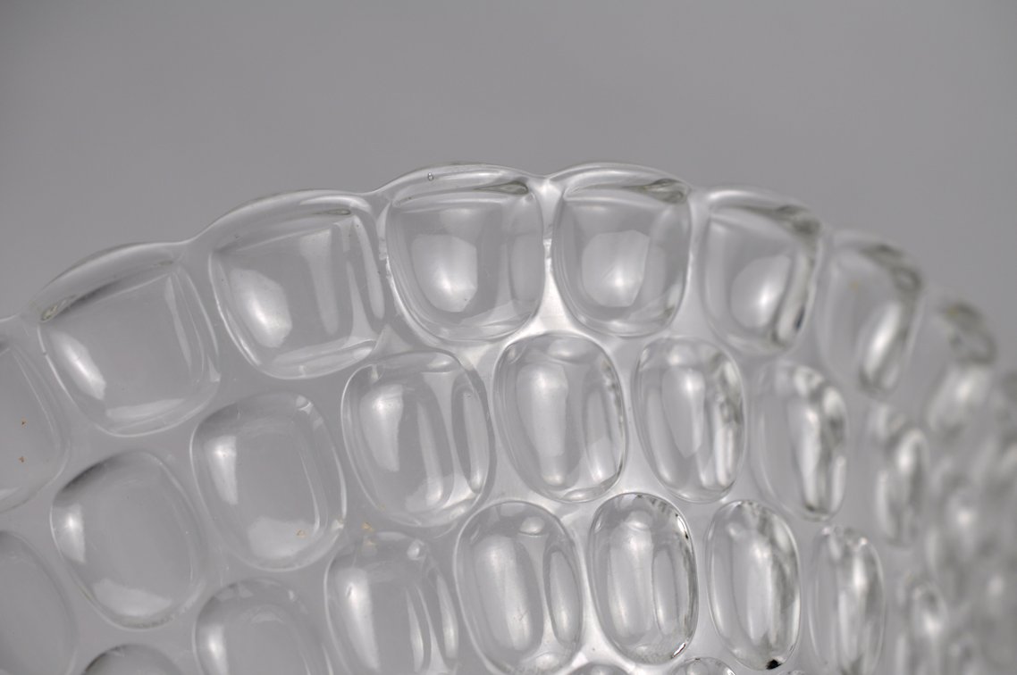 Thumbprint Glass Compote Bowl, photo 10 of 11