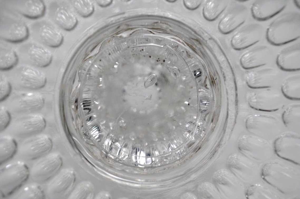 Thumbprint Glass Compote Bowl, photo 11 of 11