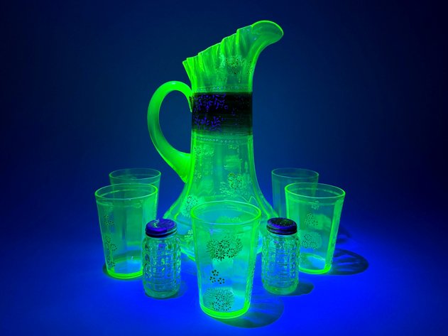 UV Lemonade Tankard and Glasses