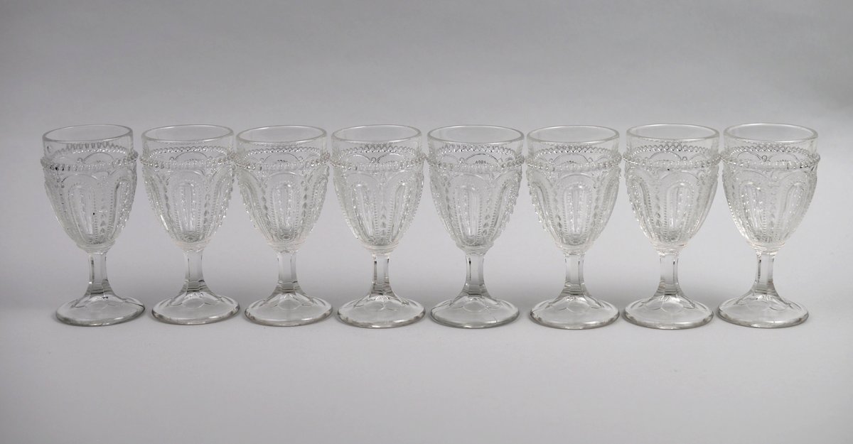 Wisconsin Beaded Dewdrop Pressed Glass Collection