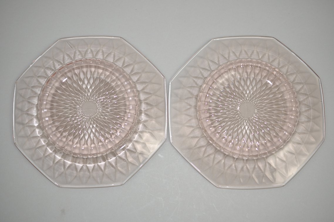 Pink Depression Plates and Glasses, photo 23 of 32