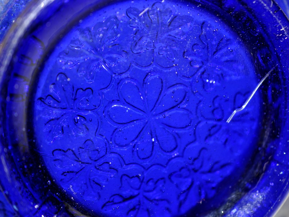 Fenton Cobalt Blue Carnival Glass Bowl, photo 10 of 10