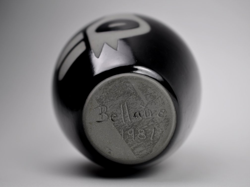 Marc Bellaire Black Quail Vase