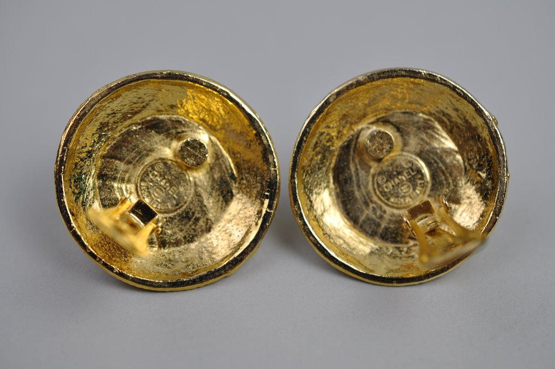 Chanel Faux Pearl Clip-on Earrings