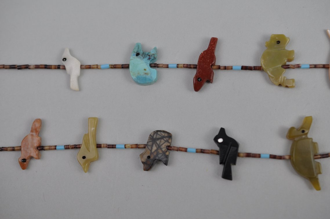 Natural Stone Animal Figures Necklace Earrings