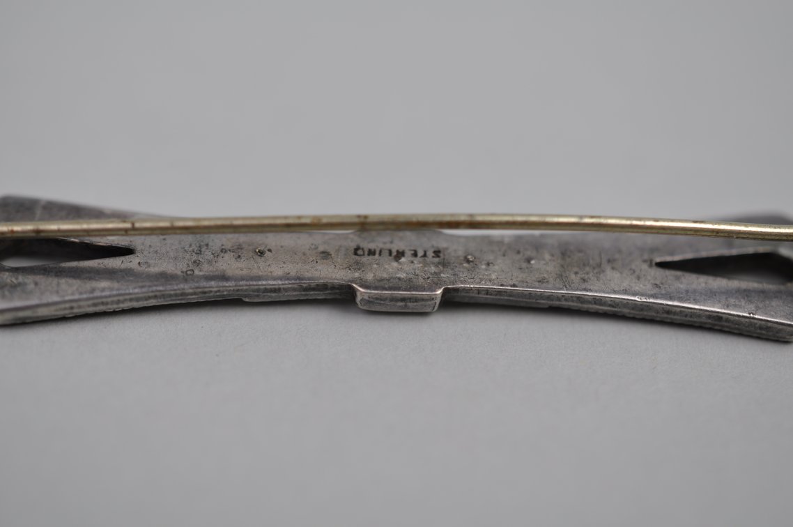 Sterling Silver Art Deco Brooch