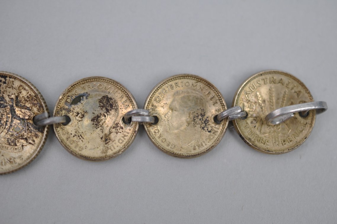 Sterling Silver Australian Pence Trench Art, photo 10 of 13