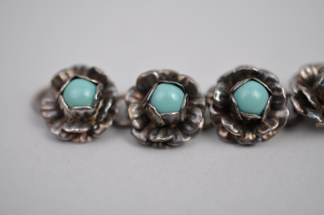 Sterling Silver Mexico Bracelet Earrings