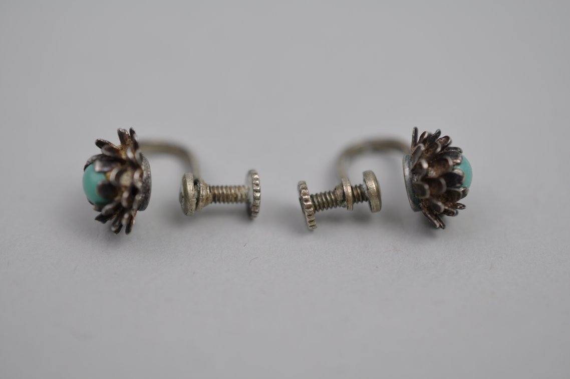 Sterling Silver Mexico Bracelet Earrings, photo 13 of 19