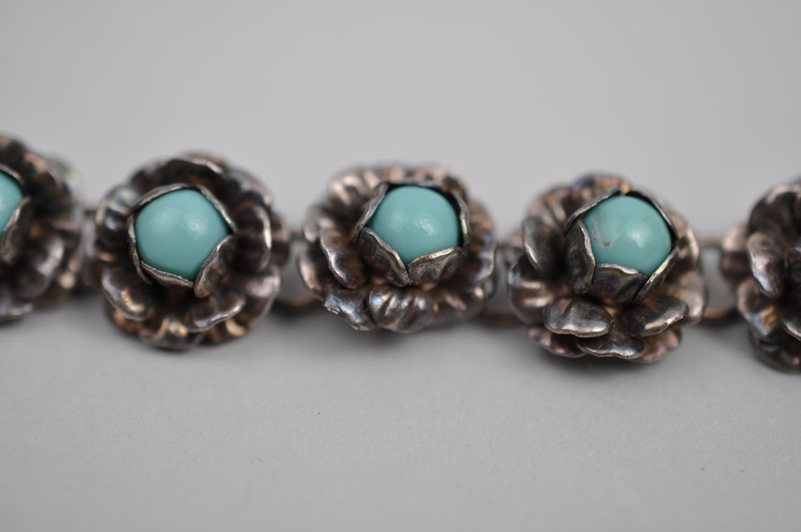 Sterling Silver Mexico Bracelet Earrings