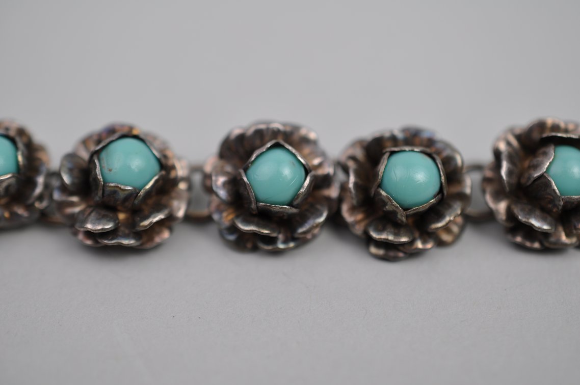 Sterling Silver Mexico Bracelet Earrings