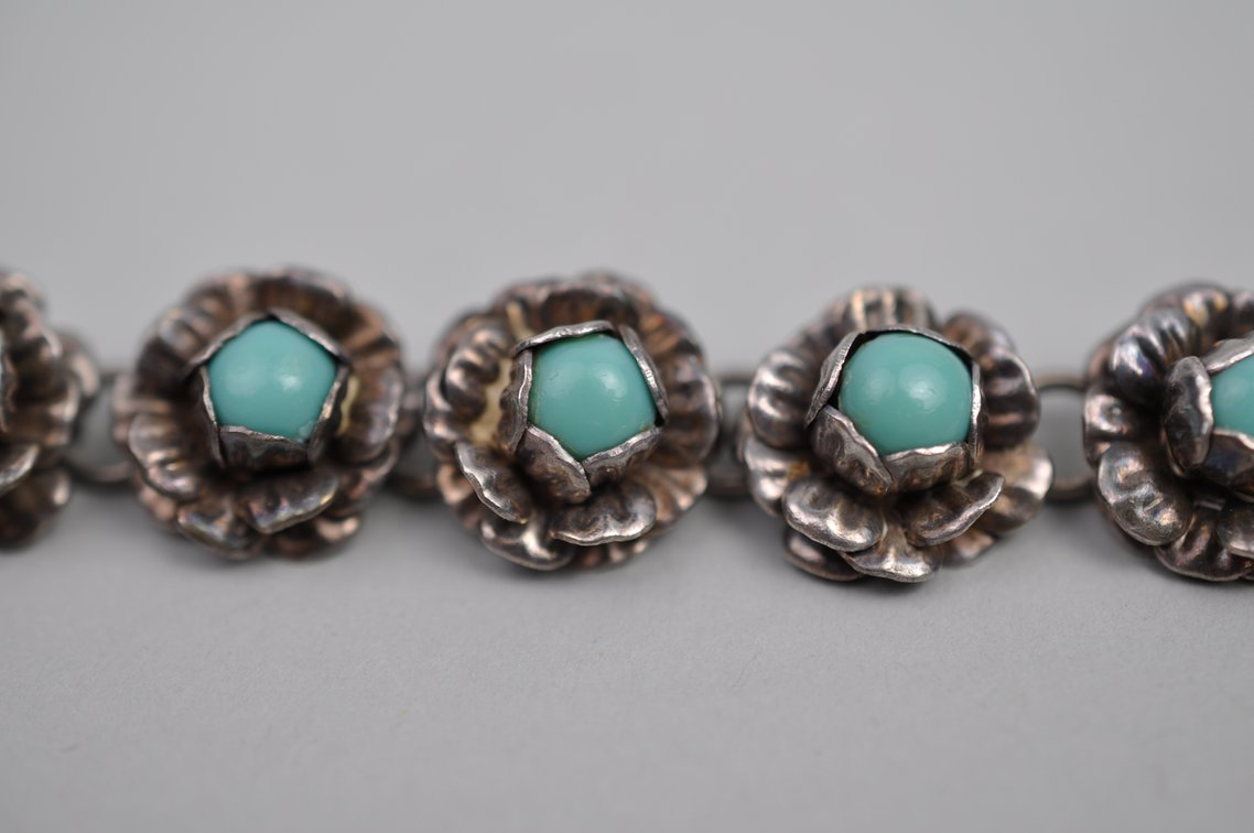 Sterling Silver Mexico Bracelet Earrings