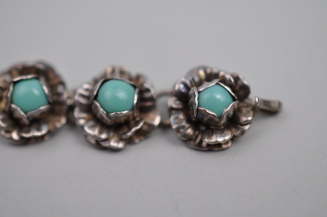 Sterling Silver Mexico Bracelet Earrings