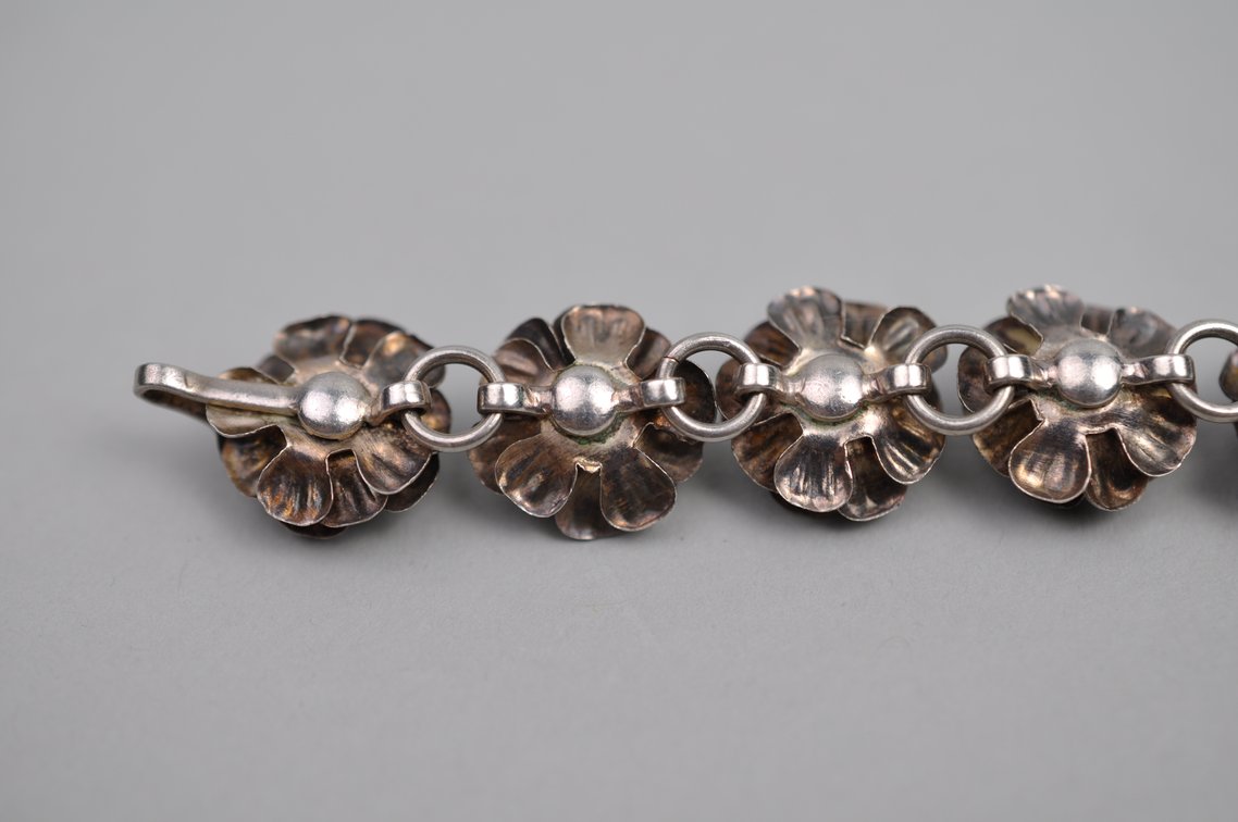 Sterling Silver Mexico Bracelet Earrings