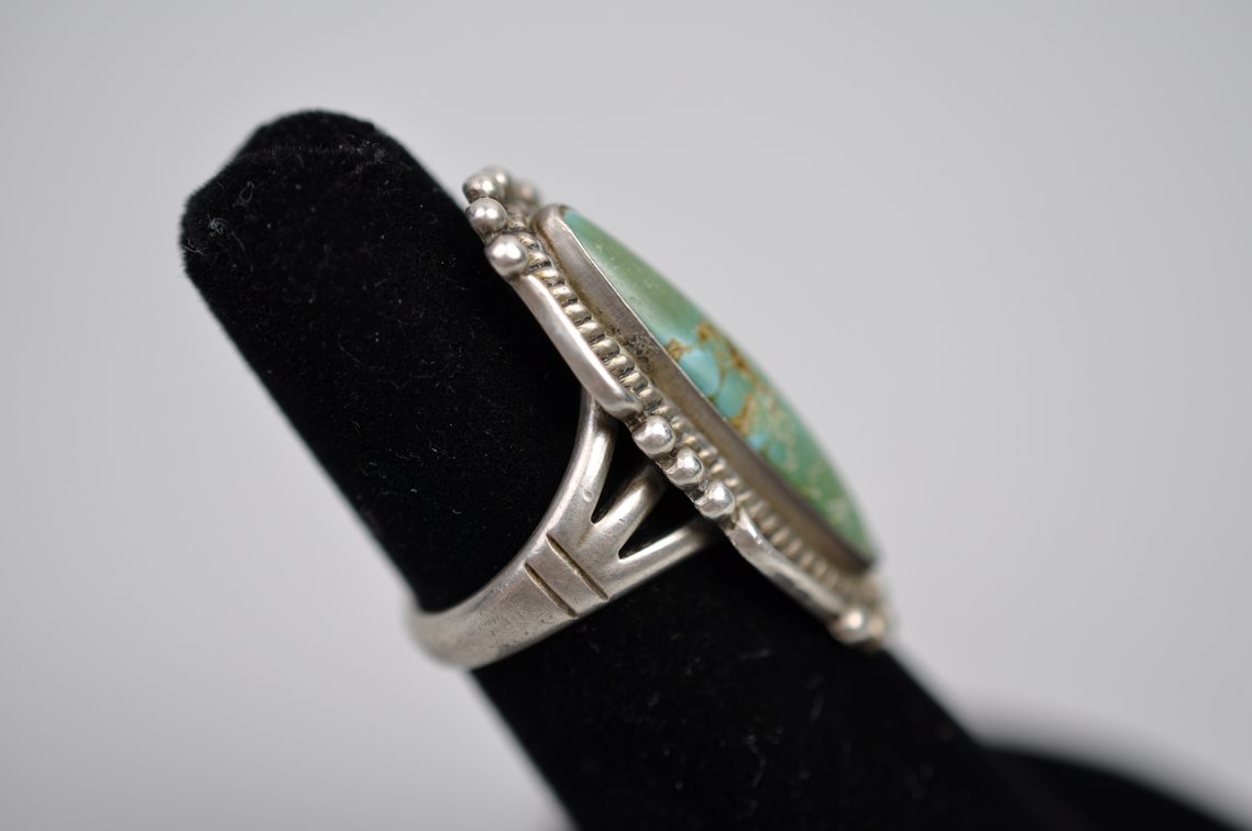 Silver Southwestern Turquoise Ring Bracelet