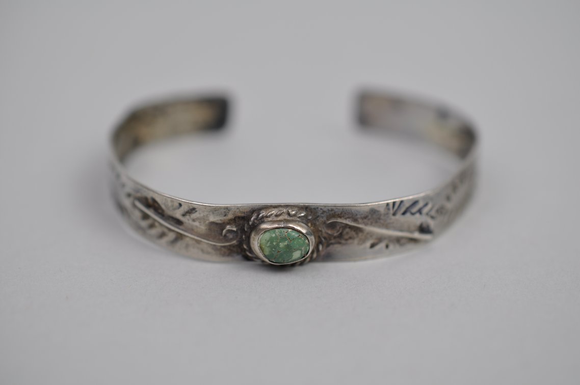 Silver Southwestern Turquoise Ring Bracelet
