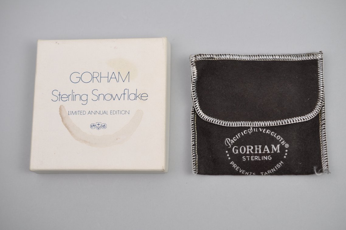 Gorham Sterling Silver 1973 Snowflake