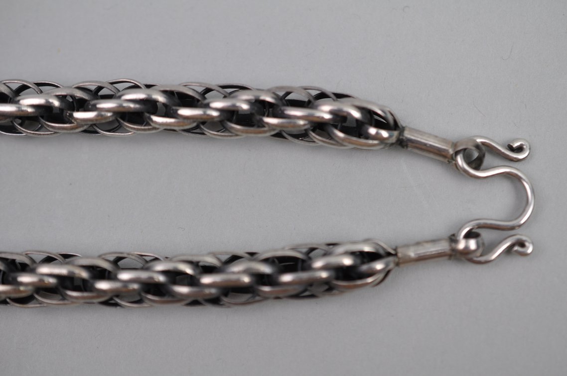 Silver Balinese Foxtail Necklace