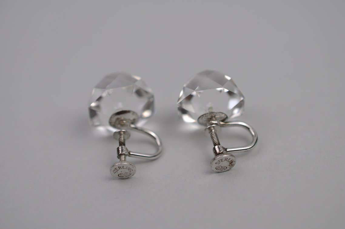 Sterling Silver Crystal Earrings Necklace, photo 12 of 18
