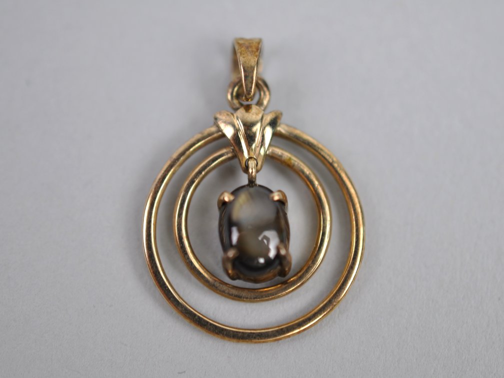 14k Gold Black Star Sapphire Jewelry Set, photo 14 of 21