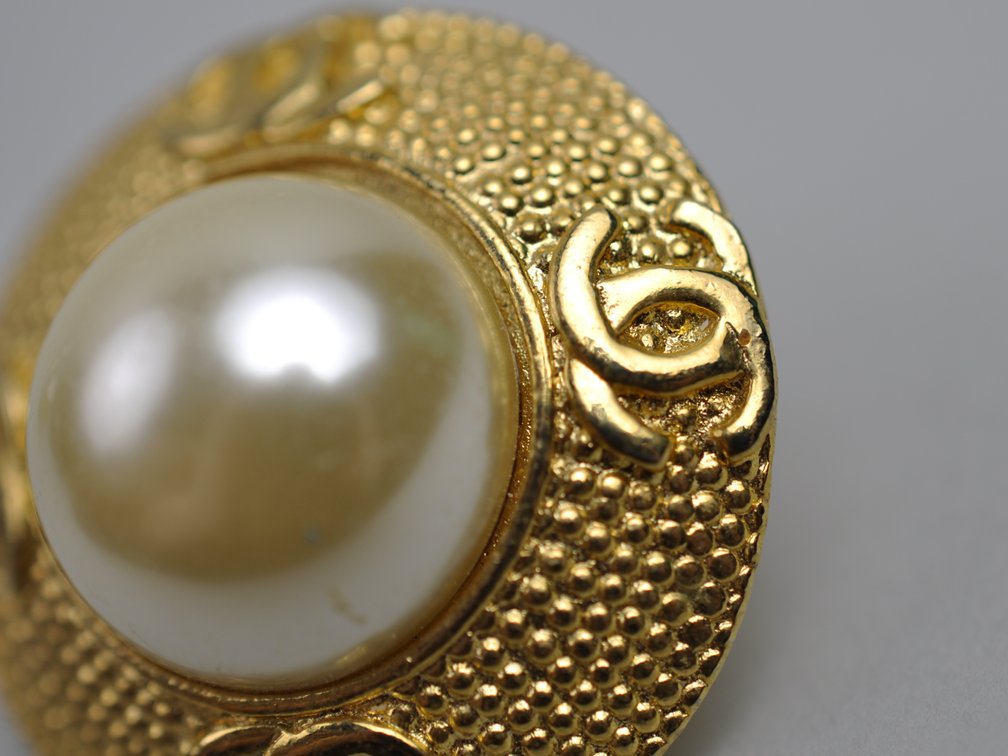 Chanel Faux Pearl Clip-on Earrings