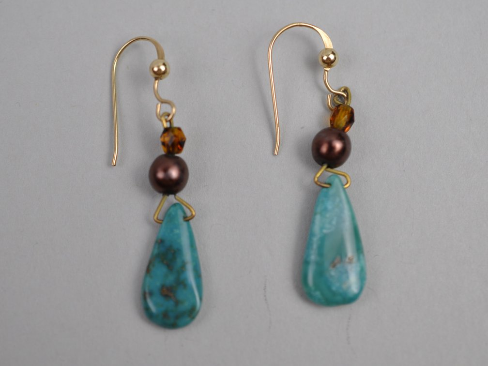 Natural Stone Animal Figures Necklace Earrings