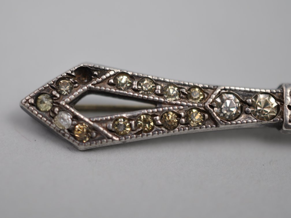 Sterling Silver Art Deco Brooch