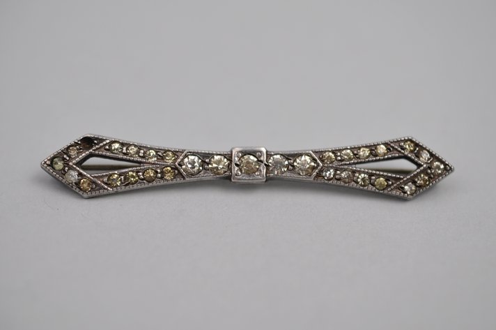 Sterling Silver Art Deco Brooch