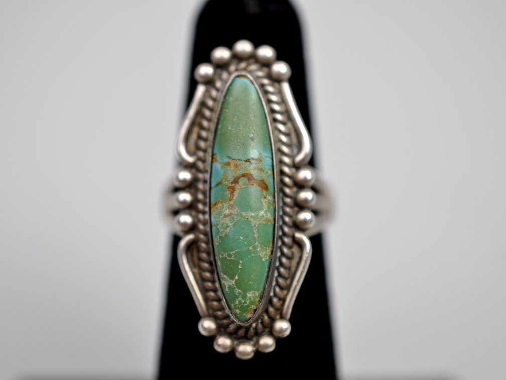 Silver Southwestern Turquoise Ring Bracelet