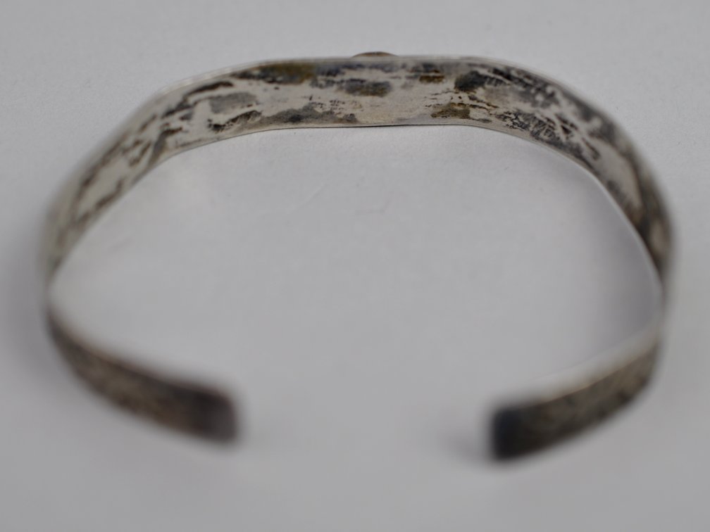 Silver Southwestern Turquoise Ring Bracelet, photo 12 of 12
