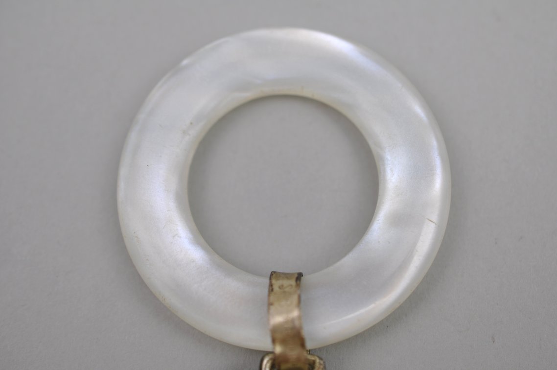 Sterling Silver Bracelet Baby Rattle
