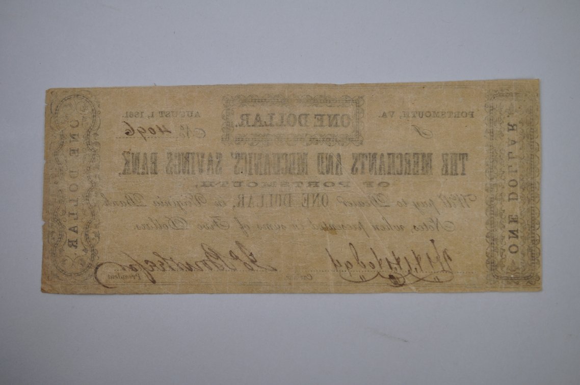 Civil War VA & NC Banknotes Collection