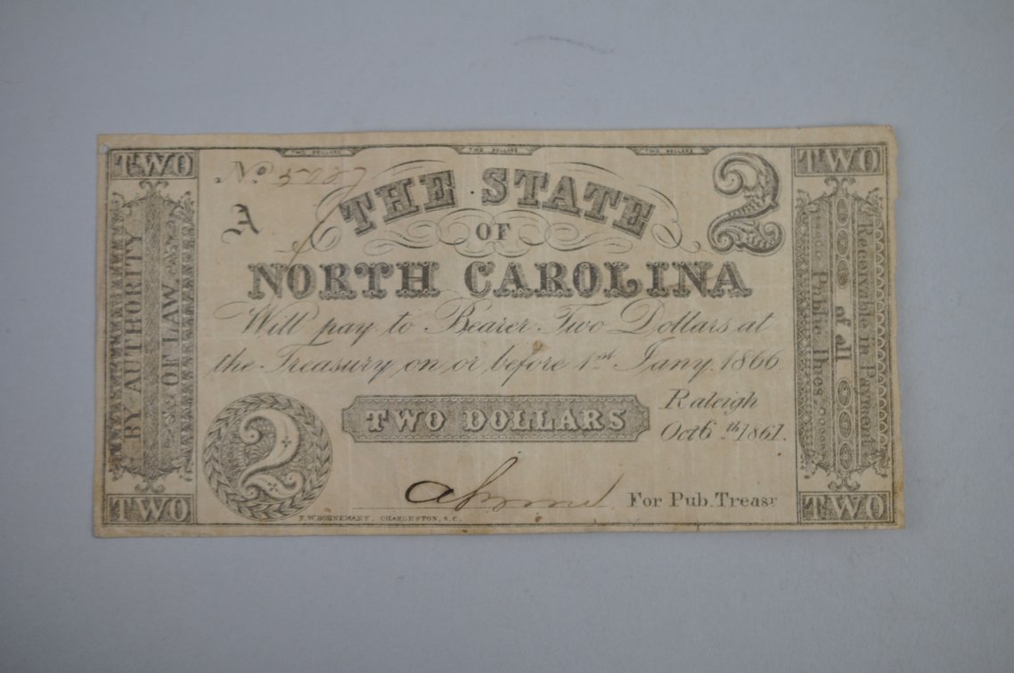 Civil War VA & NC Banknotes Collection