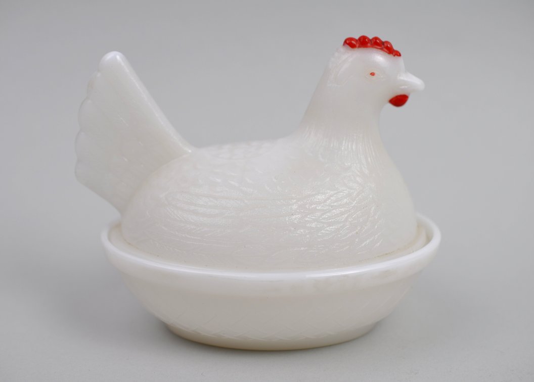 Milk Glass Hen on Nest Dishes, photo 6 of 15