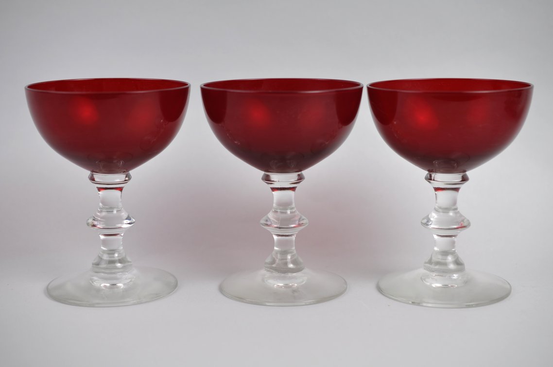 Radiant Ruby Morgantown Goblet/Coupe Collection, photo 19 of 28