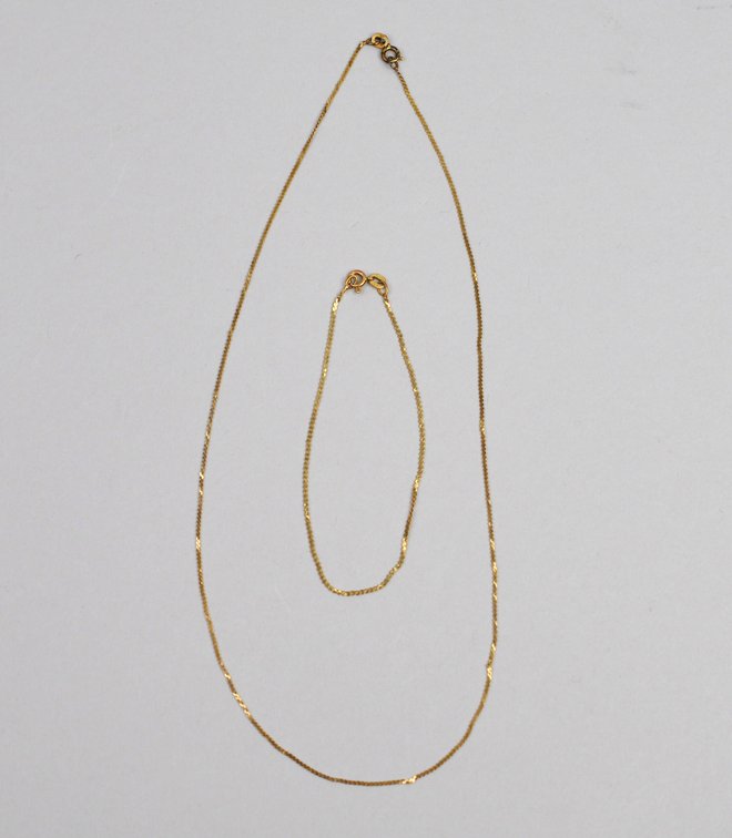 14K Gold Necklace & Bracelet