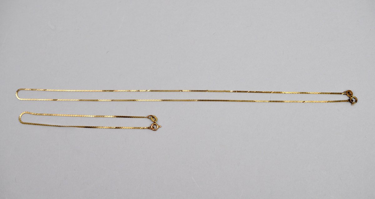 14K Gold Necklace & Bracelet