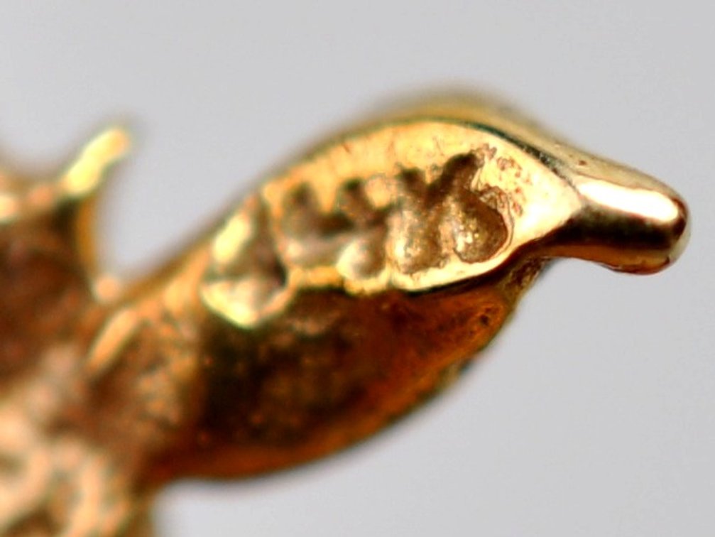 14K Gold Rose Pin, photo 9 of 9