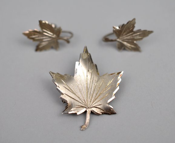 Sterling Silver Brooch and Earrings