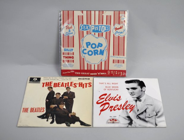 Sex Pistols, Beatles & Elvis Vintage Rock Records