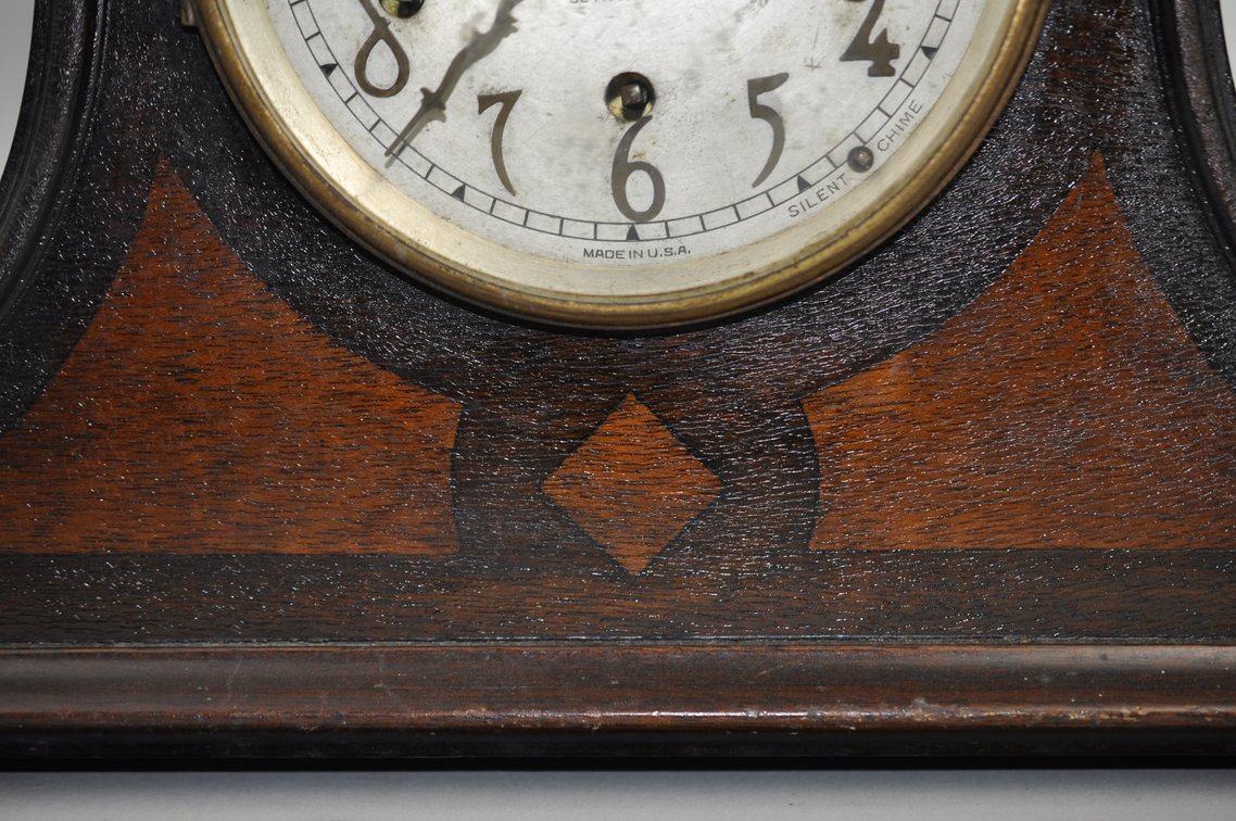 Seth Thomas Tambour Chime Mantel Clock, photo 10 of 18