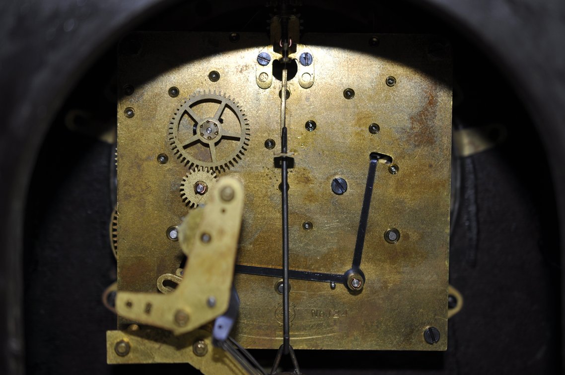 Seth Thomas Tambour Chime Mantel Clock, photo 16 of 18