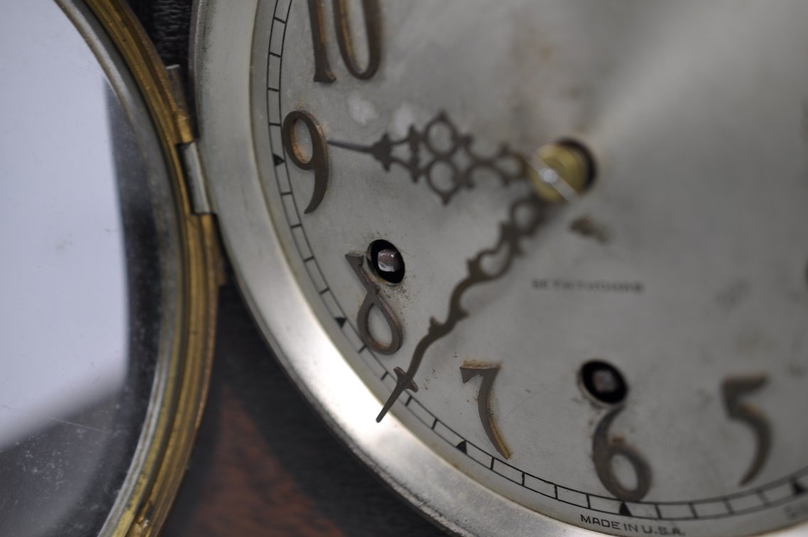 Seth Thomas Tambour Chime Mantel Clock, photo 7 of 18