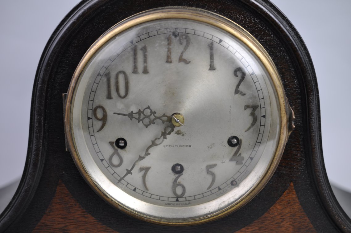 Seth Thomas Tambour Chime Mantel Clock, photo 2 of 18