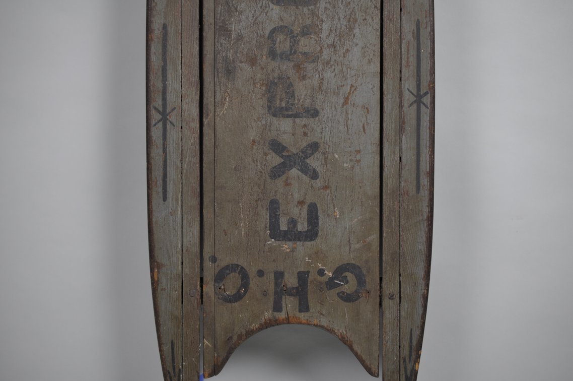 American Folk Art Coasting Sled