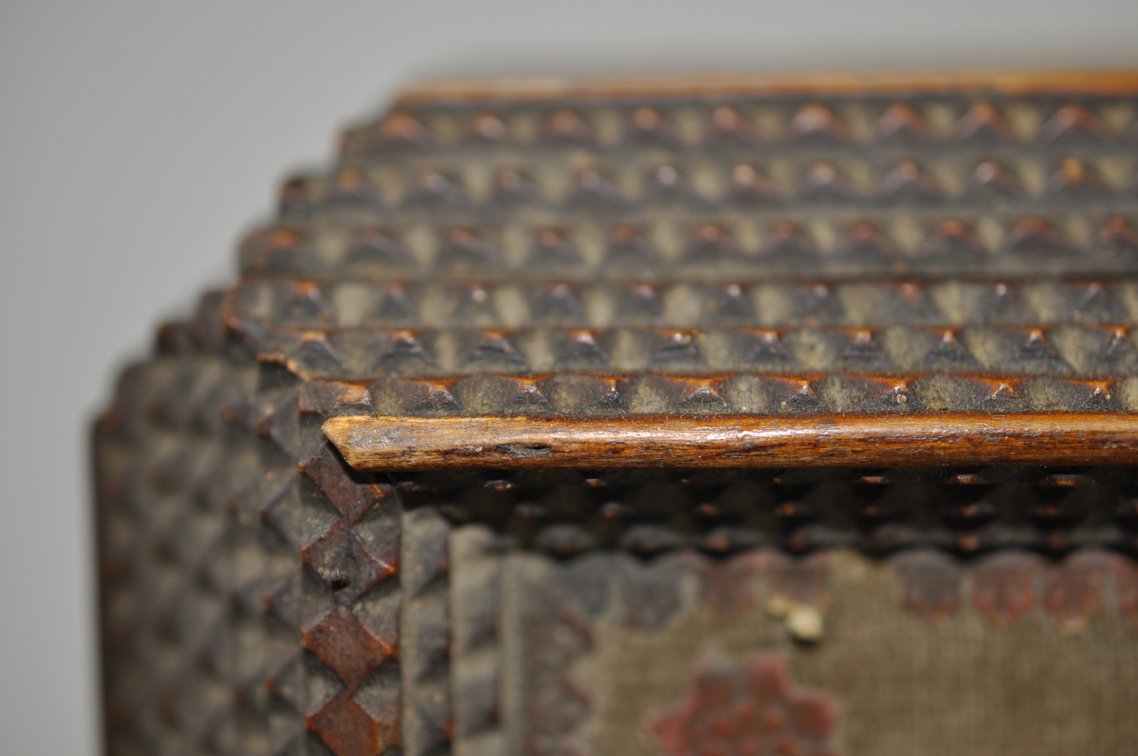 Antique Tramp Art Jewelry Box, photo 13 of 21