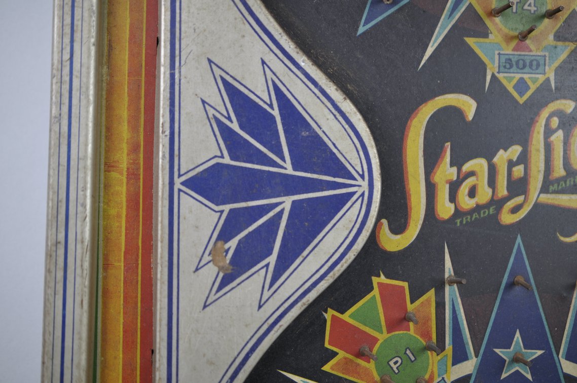 Starlight Bagatelle Tin Tabletop Pinball Game USA, photo 12 of 19