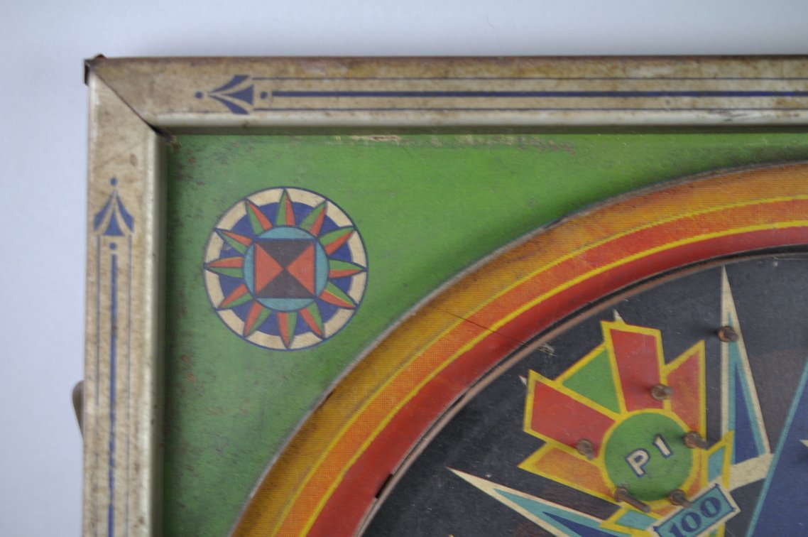 Starlight Bagatelle Tin Tabletop Pinball Game USA, photo 11 of 19